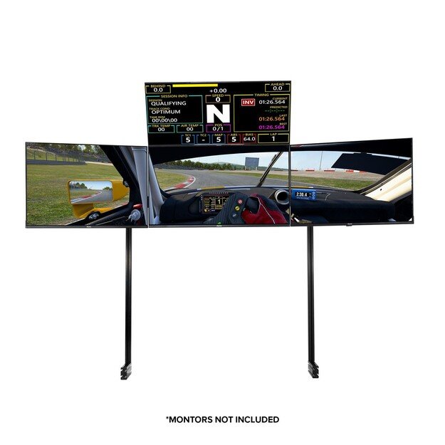 Next Level Racing - Elite Free standing Quad Monitor Stand - Black