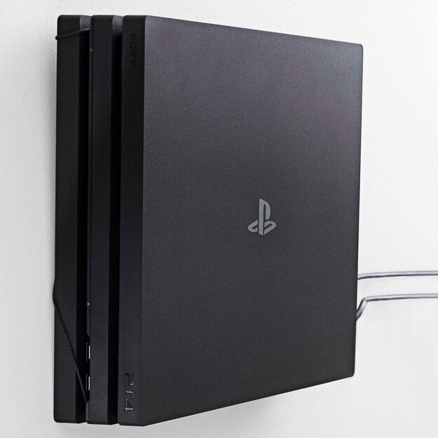 PS4 Pro wall mount by FLOATING GRIP®, White