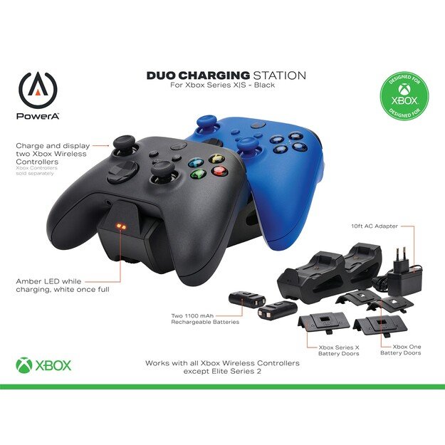 PowerA XBX Duo Charging Station - Black /Xbox Series X