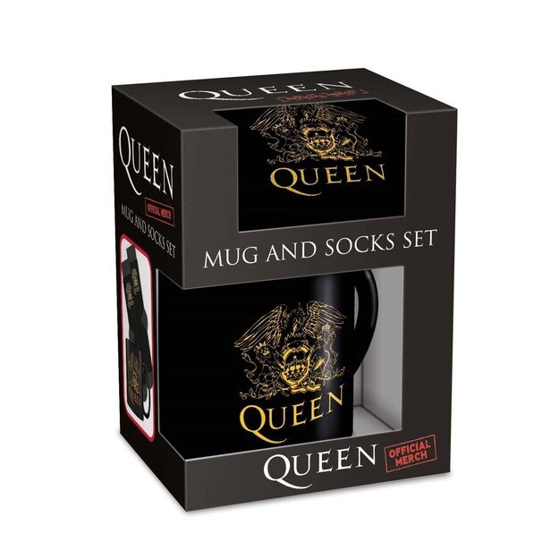 Pyramid International - QUEEN Mug & Sock Set - UK sizes 3-8 (EU 36-41)