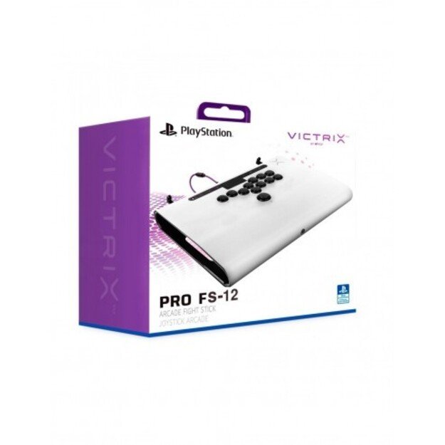 PDP Victrix Pro FS-12 Arcade Fight Stick White Licensed