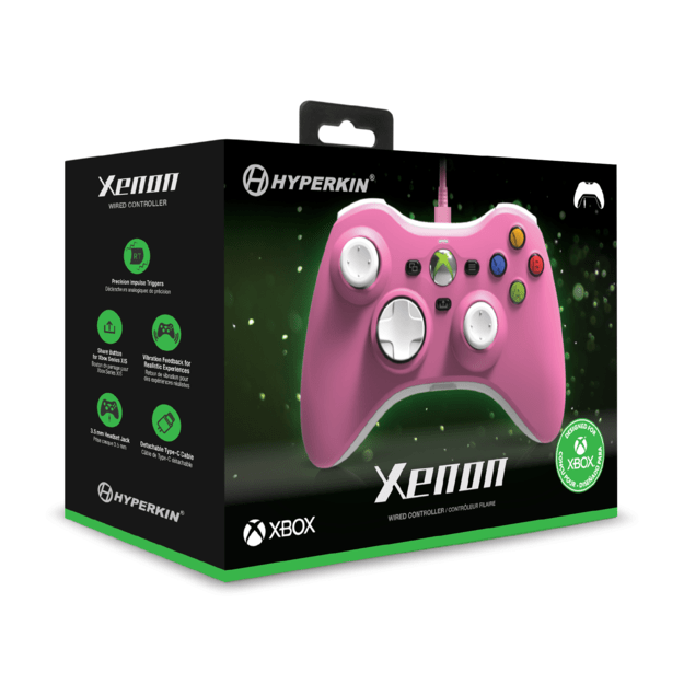 Hyperkin Xenon Wired Controller - Xbox X - S/Xbox1/PC (Pink)