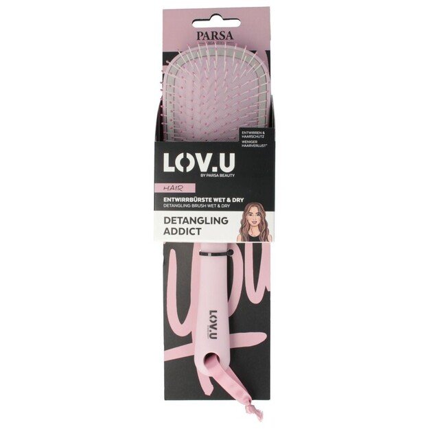 Parsa - LOV.U W&D Detangling Brush Pink