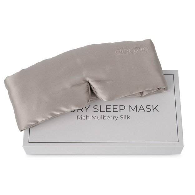 doozie - Luxury Sleep Mask Pearl Grey