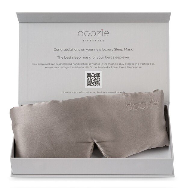 doozie - Luxury Sleep Mask Pearl Grey