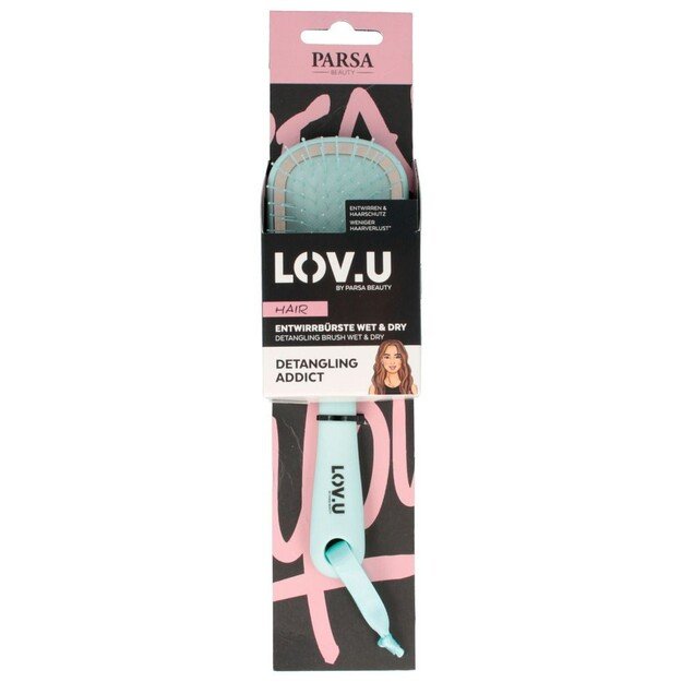 Parsa - LOV.U W&D Detangling Brush Mini Mint