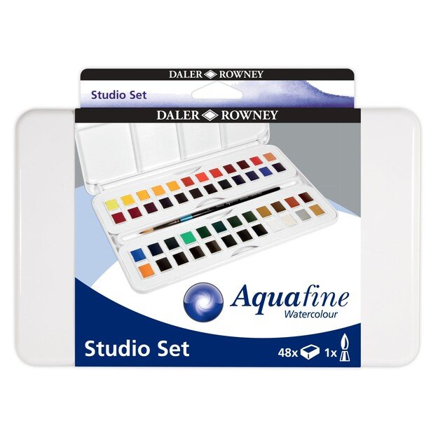 Daler-Rowney - Aquafine Akvarel 48 Half Pans (306032)