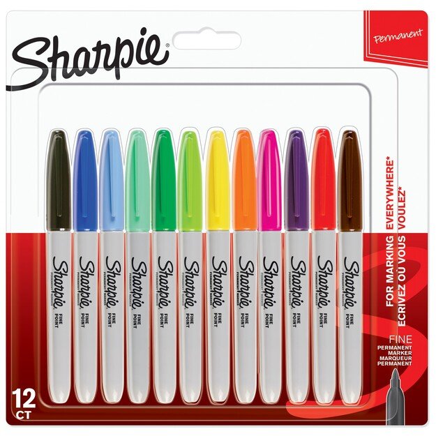 Sharpie - Permanent Markers - Fine Point (2065404)