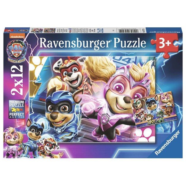 Ravensburger - Paw Patrol The Mighty Movie 2x12p - (10105721)