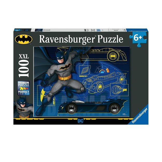 Ravensburger - Batman And Batmobile 100p - 13262