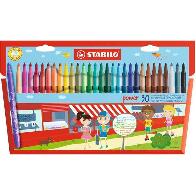 Stabilo - Power medium felt-tip pen (30 pcs) (208583)