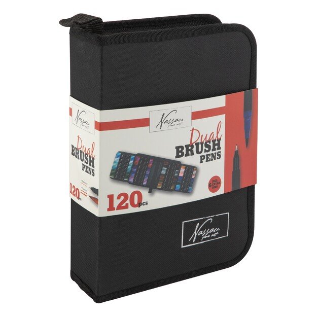 Nassau - Double markers 120 pcs in Nylon Wallet - (K-AR0132/GEA)