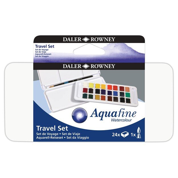 Daler-Rowney - Aquafine Travel Set 24 Half Pans (306031)