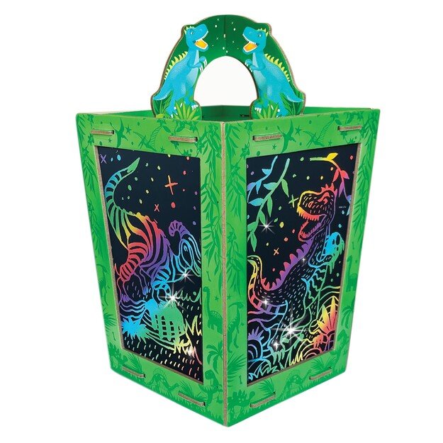 BOX CANDIY - Scratch Art Lantern - Totally Twilight Dinosaur - (BC-1936)