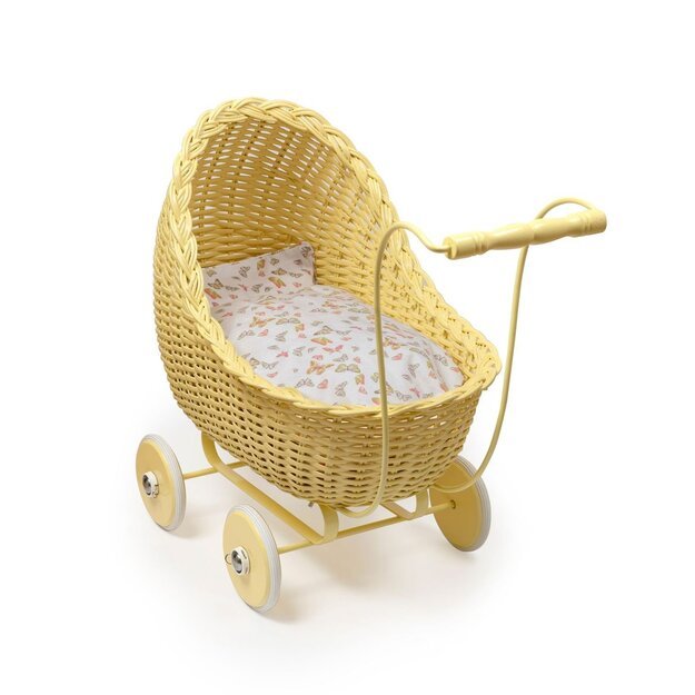 Smallstuff - Doll Stroller - Soft Yellow