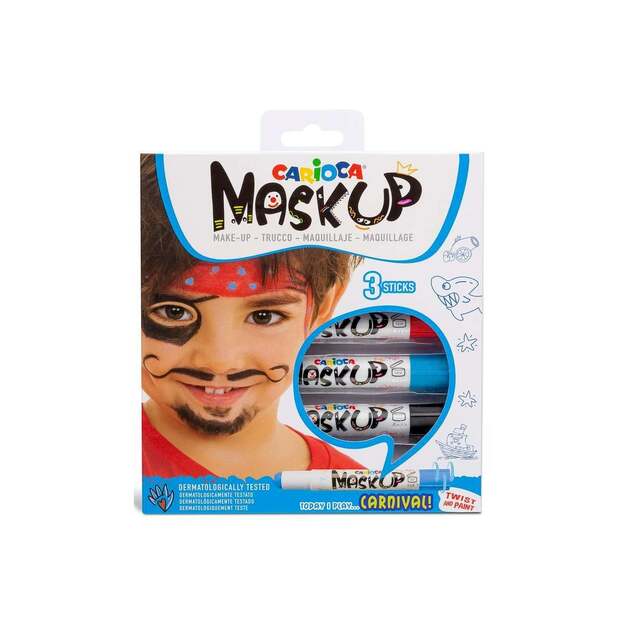 Carioca - Mask Up - Make-up Sticks - Carnival (3 pcs) (809492)