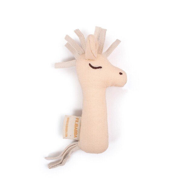 Filibabba - Linen rattle - Horse - (FI-02810)