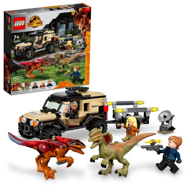 LEGO Jurassic World - Pyroraptor and dilophosaurus-transport (76951)