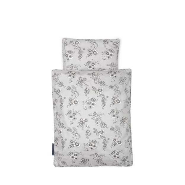 Smallstuff - Doll Bedding - Grey Flower garden