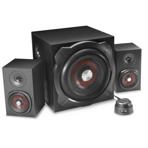 Speedlink - GRAVITY CARBON 2.1 Subwoofer System, black