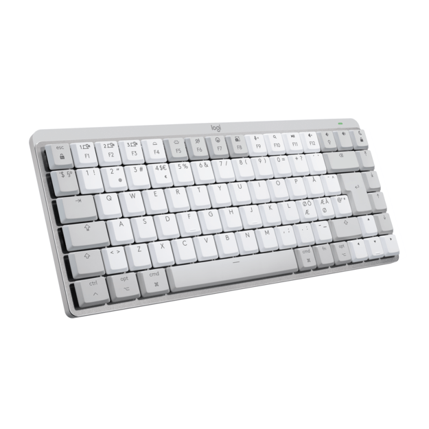 Logitech - MX Mechanical Mini for Mac Minimalist Wireless Illuminated Keyboard PALE GREY - Nordic