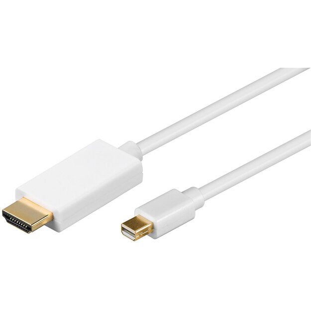 MicroConnect - Mini Displayport-HDMI, M/M, 5m, White