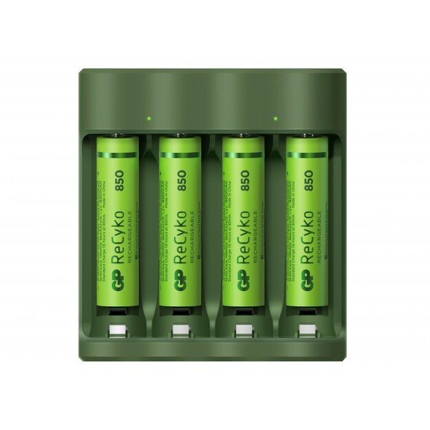 GP - ReCyko Everyday battery charger (USB), incl. 4 AAA 850mAh NiMH batteries