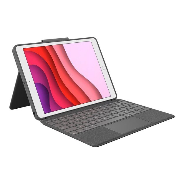 Logitech - Combo Touch for iPad 7th generation - GRAPHITE Nordic