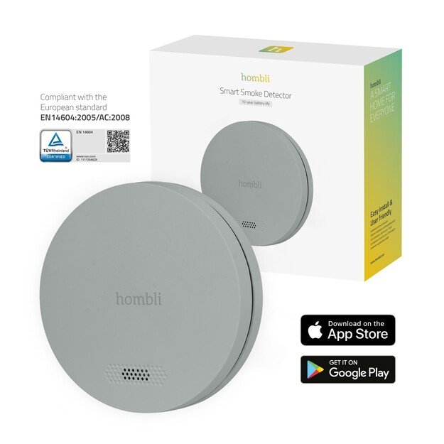 Hombli - Smart Smoke Detector Grey