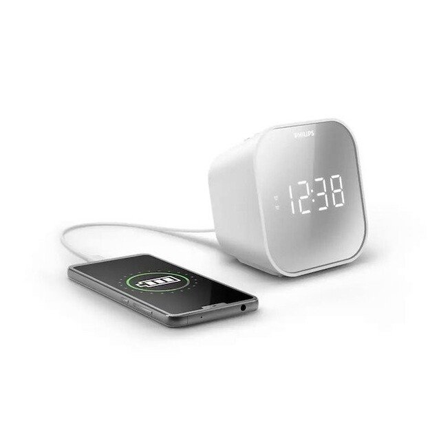 Philips Audio - Clock Radio - USB Phone Charger