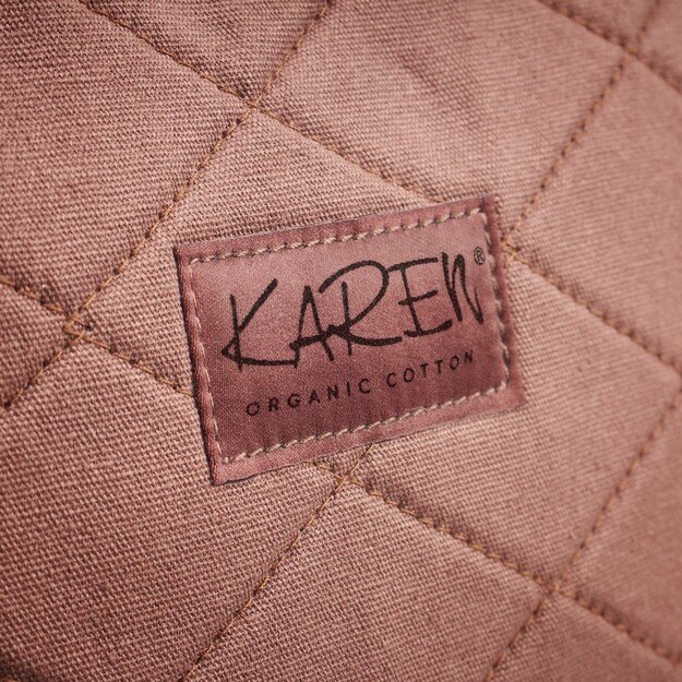 Karen - Toiletry bag with handle - Mocca quilt