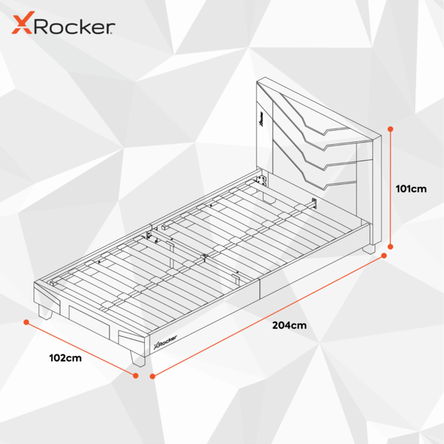 Xrocker Cerberus Mkii Bed Compact - Carbon Red