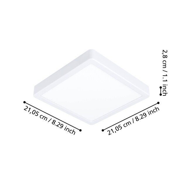 EGLO - Fueva-Z ceiling lamp white 21x21 - TW - Zigbee, Bluetooth