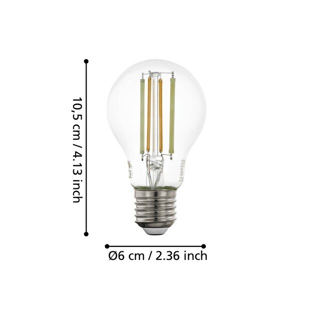 EGLO - E27 A60, clear - TW - Zigbee, Bluetooth