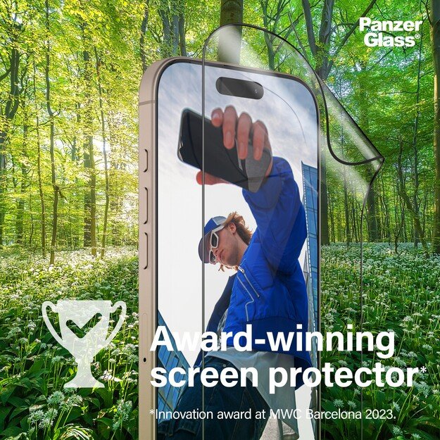 PanzerGlass - Screen Protection MATRIX - iPhone 16  Pro - Ultra Wide Fit