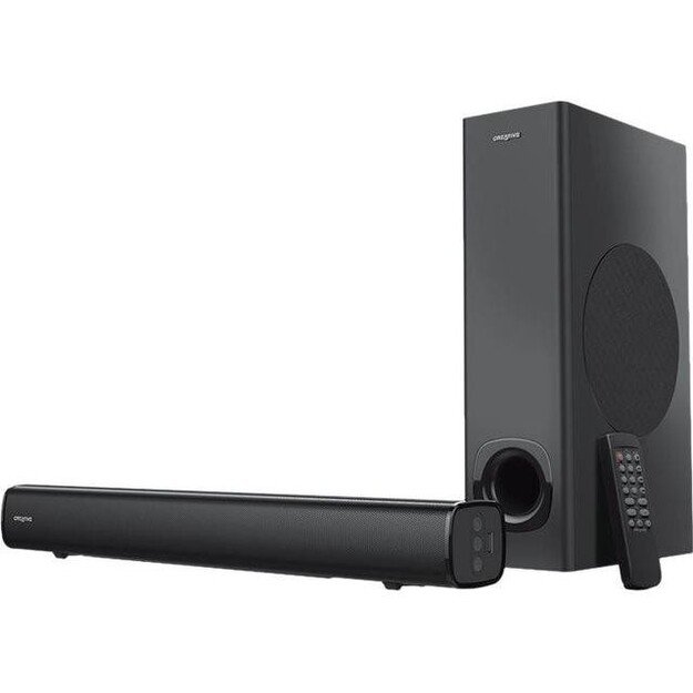 Creative - 2.1 High Performance Under-monitor Soundbar with Subwoofer