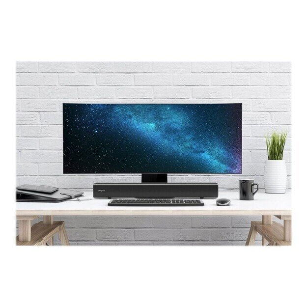 Creative - 2.1 High Performance Under-monitor Soundbar with Subwoofer