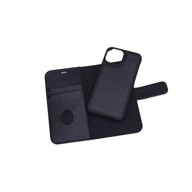 RadiCover - Radiationprotected Mobilewallet Leather iPhone - iPhone 13 Mini Exclusive 2in1 Black