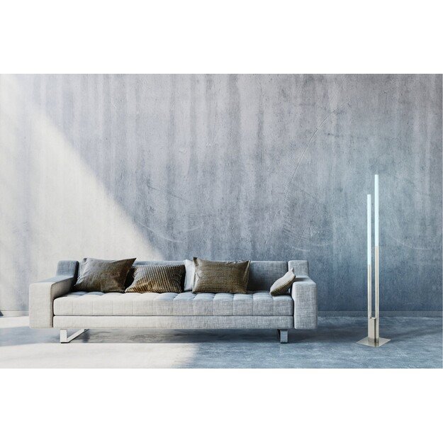 EGLO - Fraioli-Z floor lamp brushed steel - RGB + TW - Zigbee, Bluetooth