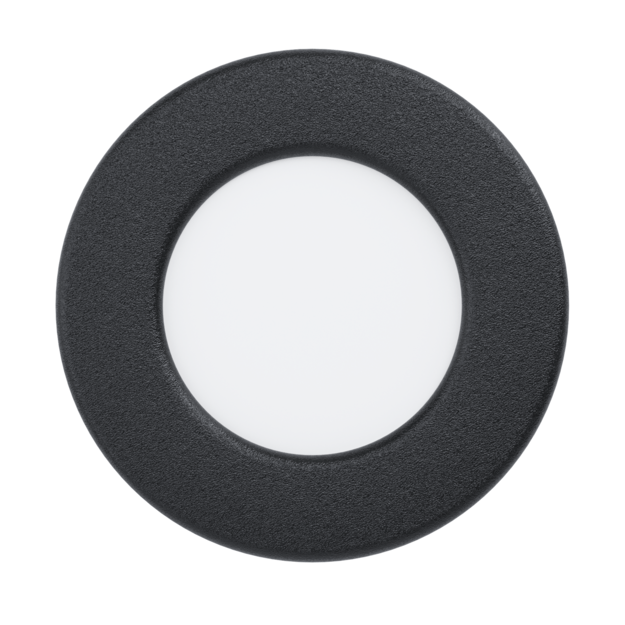 EGLO - FUEVA 5 RECESSED \\u00d886 2.7W 330LM BLACK - 86 mm