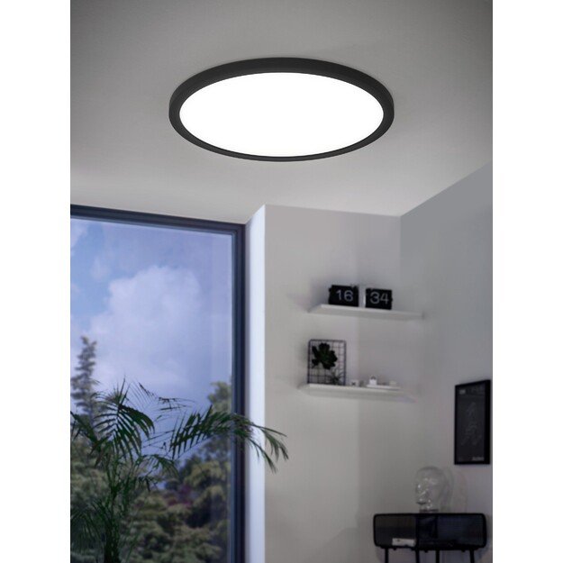 EGLO - Rovito-Z pendant lamp black Ø29.5 - RGB + TW - Zigbee, Bluetooth