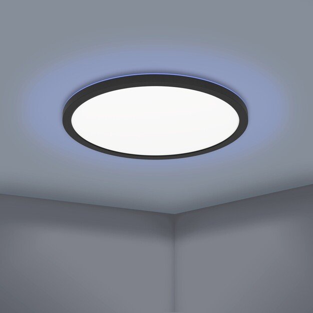 EGLO - Rovito-Z pendant lamp black Ø29.5 - RGB + TW - Zigbee, Bluetooth