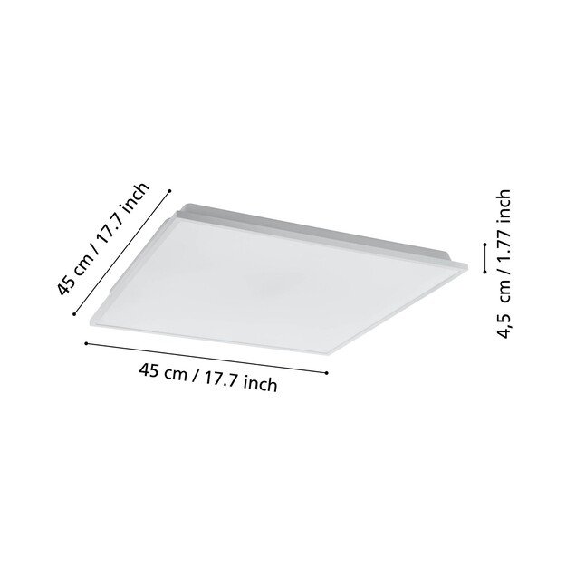 EGLO - Herrora-Z ceiling lamp white 45x45 - TW - Zigbee, Bluetooth