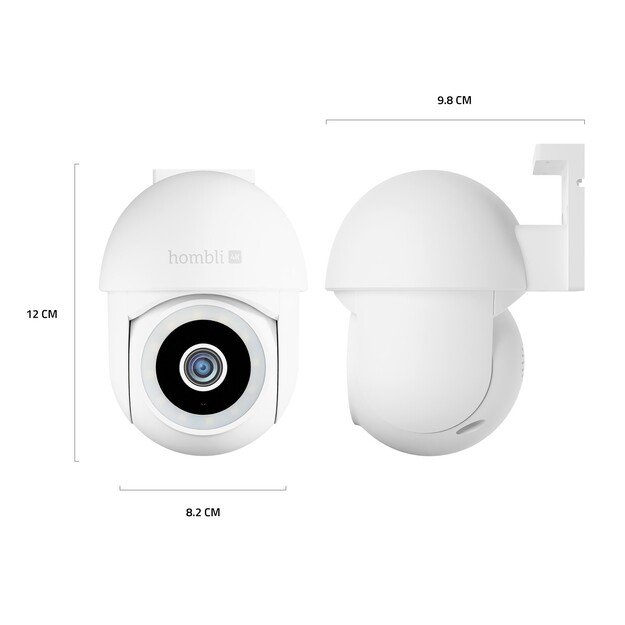 Hombli - Smart Pan & Tilt Cam 4K, White