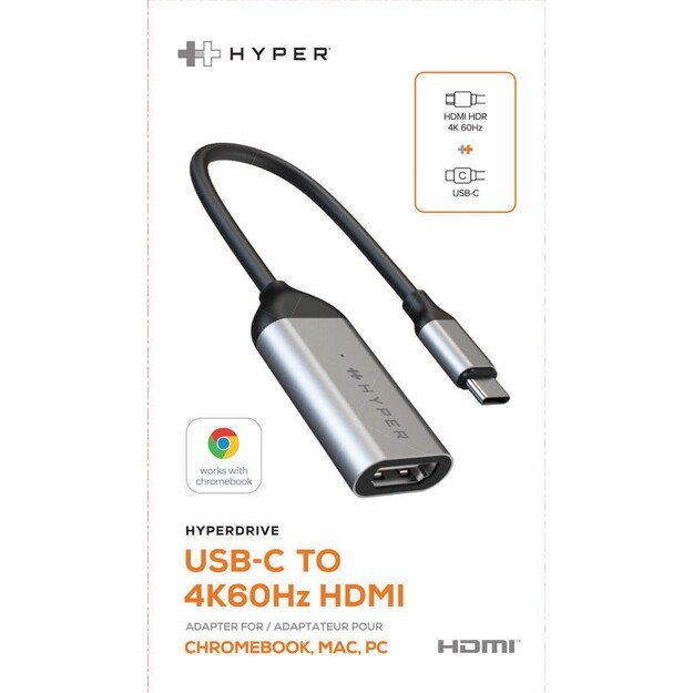 Hyper - HyperDrive USB-C to 4K 60Hz HDMI Adapter