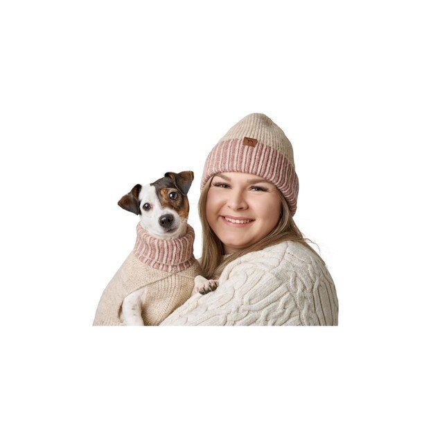 Hunter - Dogcoat Odense 50 + hat, beige/rose - (203537)