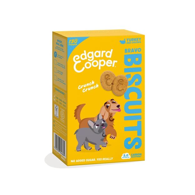 Edgard Cooper - Bravo Dog Biscuits - Turkey - 400g