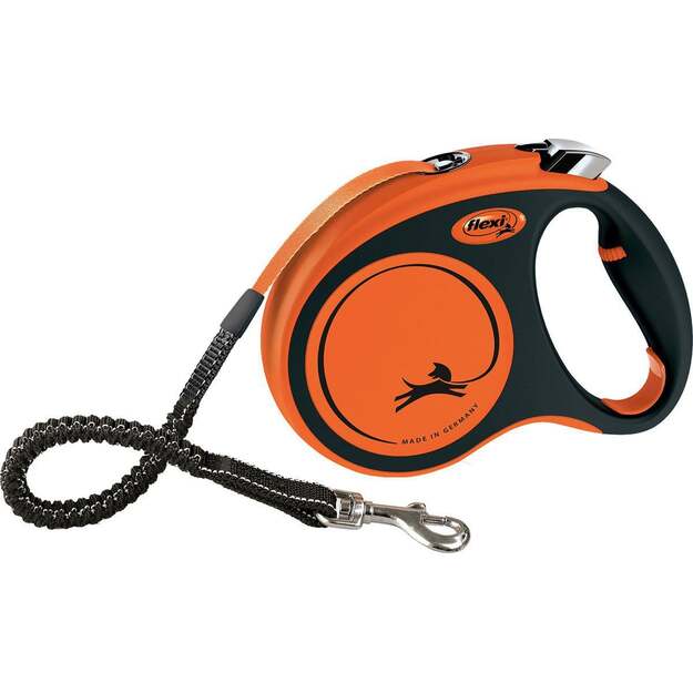 FLEXI - Leash Xtreme M Tape 5M Black/Orange Max 35Kg - (600.8402)