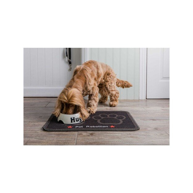 Pet Rebellion - Absorbent Food Mat - Black - 40x60cm - (869134128450)