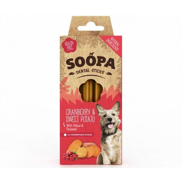 SOOPA - Dental Sticks Cranberry & Sweet Potato 100g - (SO920050)